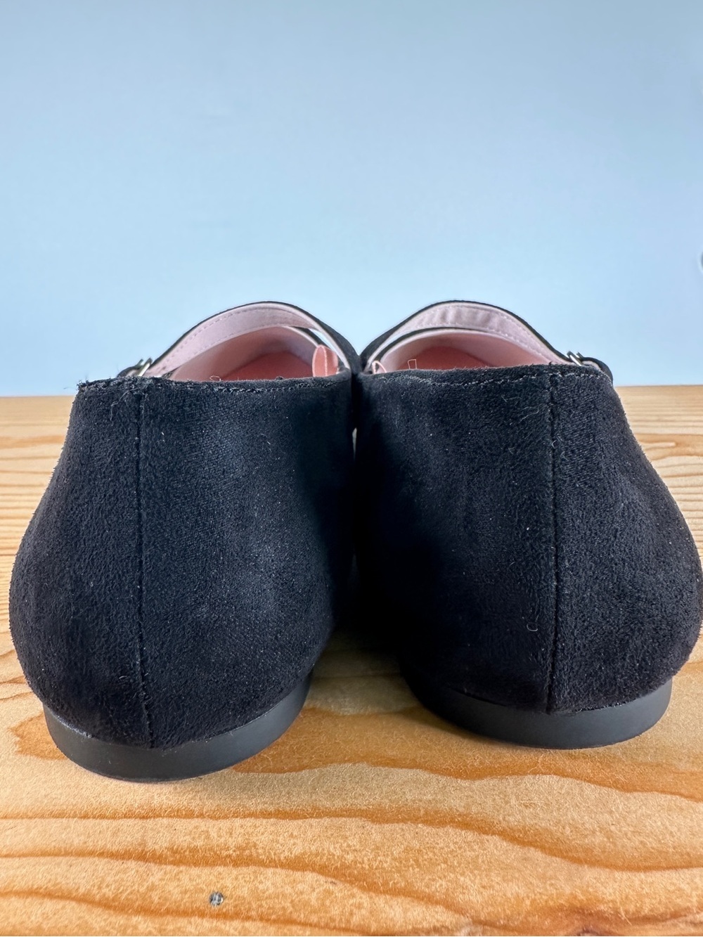 H&M Classic Mary Jane Ballet Flats Black Minimalist Buckle Size 7 - Picture 5 of 8